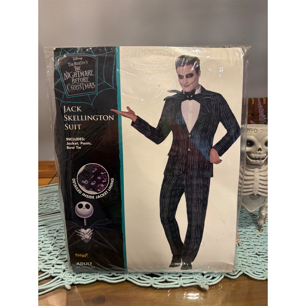 Jack Skellington- Nightmare Before Christmas - Spirit Halloween - new Medium